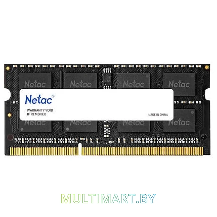 Оперативная память Netac Basic 4GB DDR3 SODIMM PC3-12800 NTCGD3N16SP-04